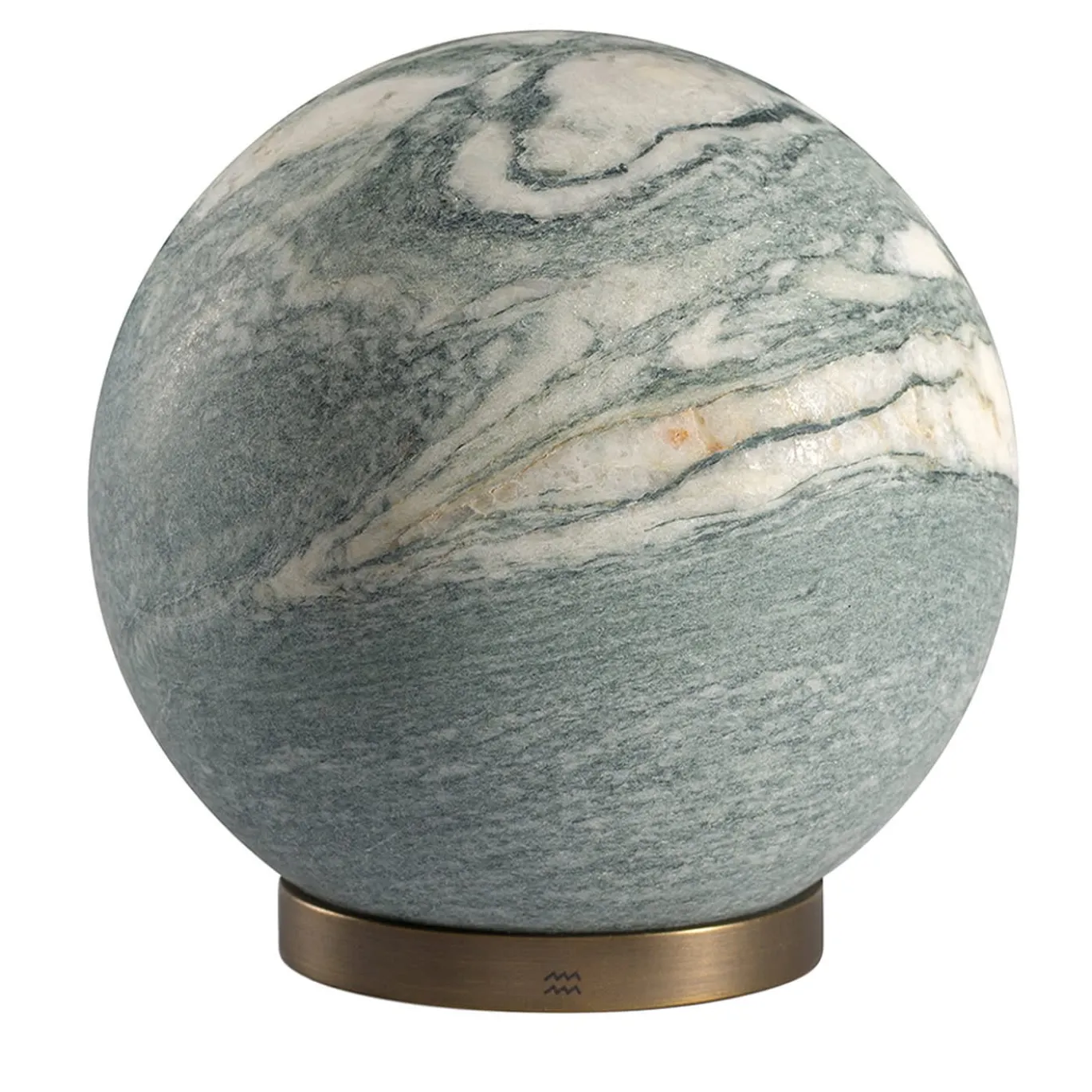 Scultura Fermacarte Gravity Zodiac Acquario - Urano in Marmo