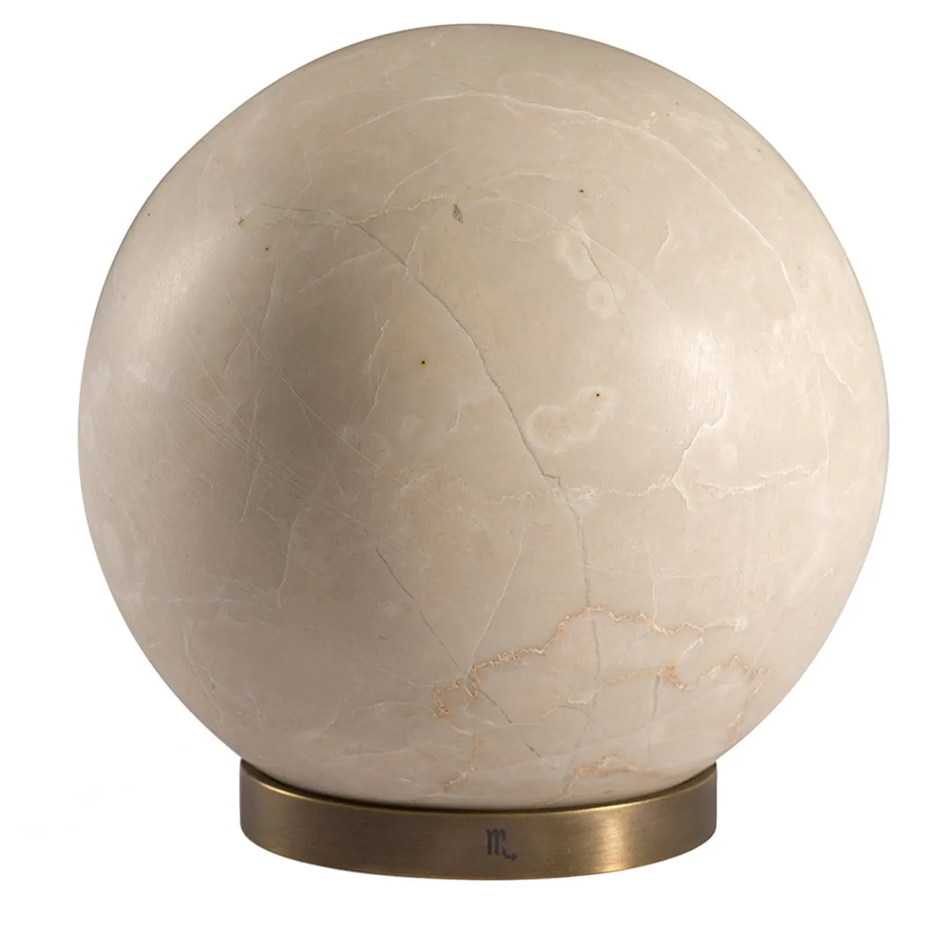 Scultura Fermacarte Gravity Zodiac Scorpione - Plutone in Marmo Beige