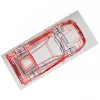 Scultura Ferrari in Filo di Metallo Rosso