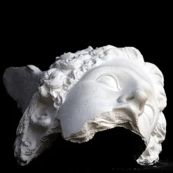 Scultura Frammento di Perseo in Gesso Bianco