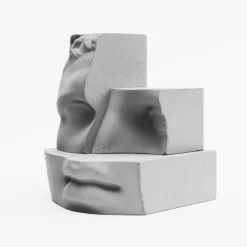 Scultura Hermes grigia