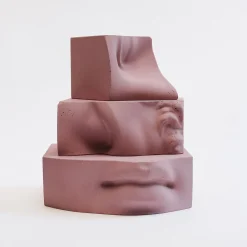 Scultura Hermes rosa