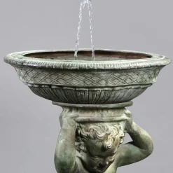 Scultura in bronzo Fontanina Putti