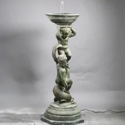 Scultura in bronzo Fontanina Putti
