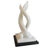Scultura in Ceramica Bianca Sirene