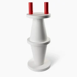 Scultura in ceramica bianca Totem di Nathalie Du Pasquier