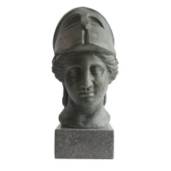 Scultura in ceramica bronzo Athena