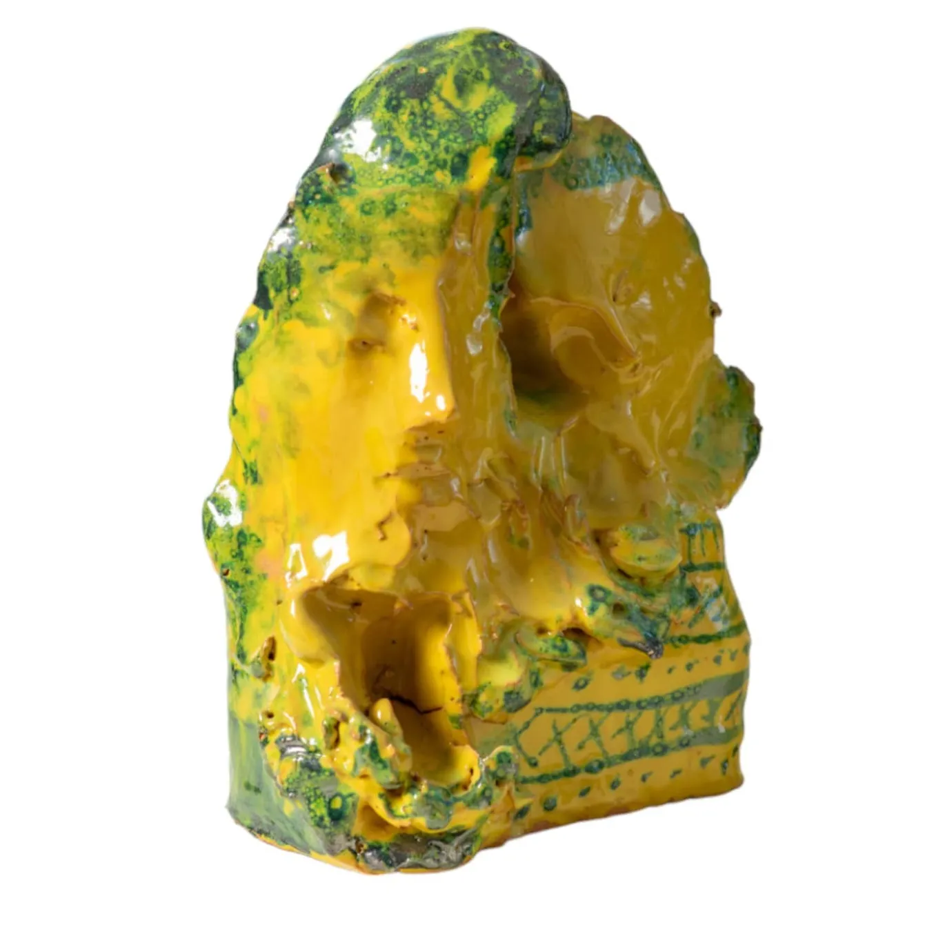 Scultura in ceramica policroma Sempre Noi