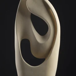 Scultura Luminosa Bacio delle Onde in Pietra di Lecce