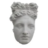 Scultura Maschera di Apollo in Gesso Bianco