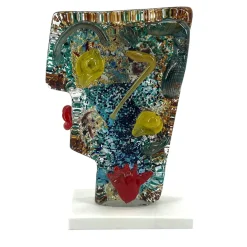 Scultura multicolore Picasso