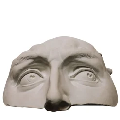 Scultura Occhi di David in Gesso Bianco