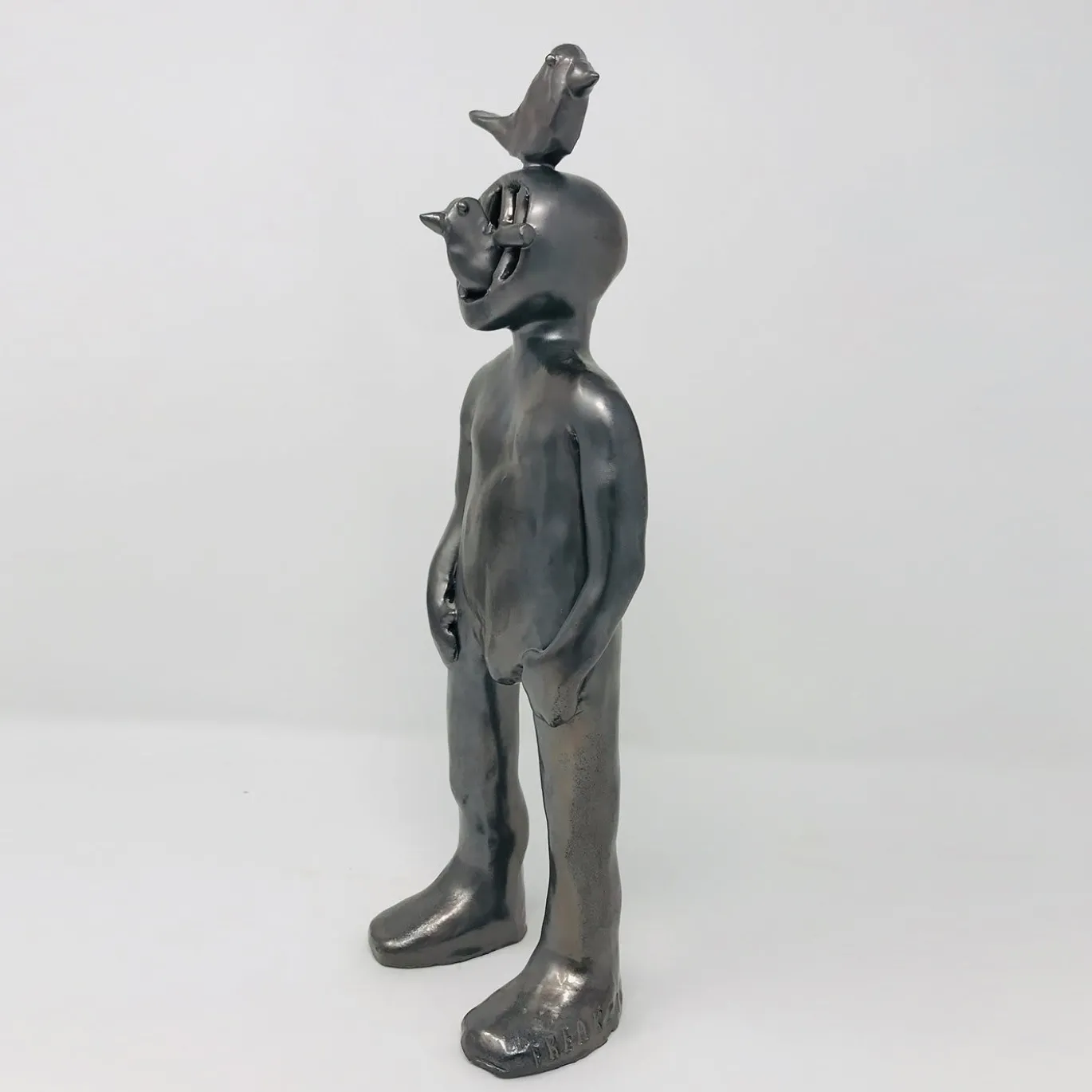 Scultura palombaro nero