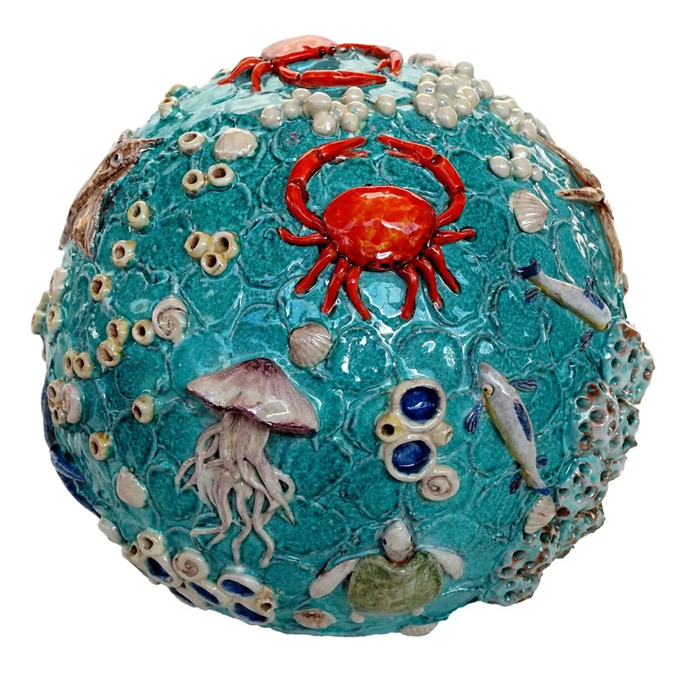 Scultura Sferica Policroma Oceano