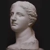 Scultura Testa Venere di Milo in Gesso Bianco