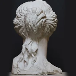Scultura Testa Venere di Milo in Gesso Bianco
