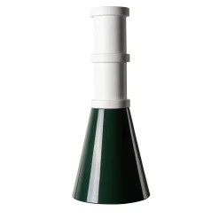 Scultura Totem in Ceramica Verde e Bianca di Nathalie Du Pasquier