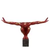 Scultura Uomo tuffatore grande in bronzo
