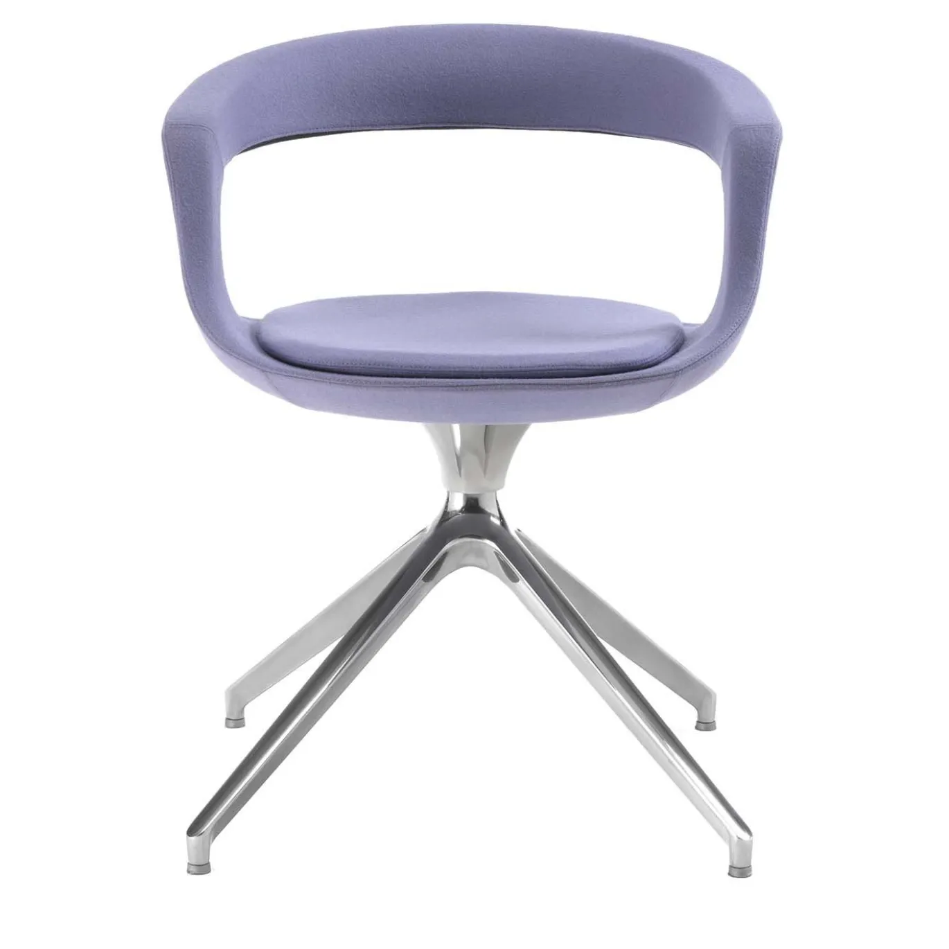 Sedia a cavalletto con schienale basso Frenchkiss di Stefano Bigi