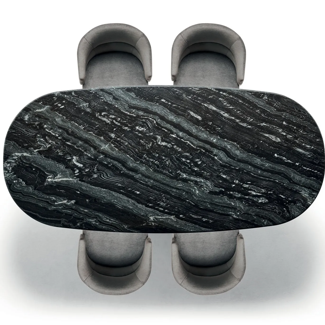 Sedia Alma ED/50 083 in legno di frassino tinto grigio