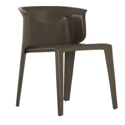 Sedia Anastasia in Pelle Marrone