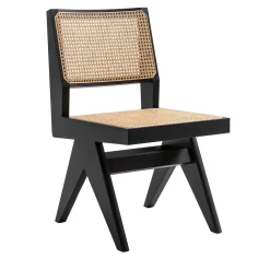 Sedia Capitol Complex, Hommage à Pierre Jeanneret, legno di quercia nera