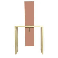 Sedia Cimabue Beige Rosso di Ferdinando Meccani