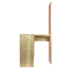 Sedia Cimabue Beige Rosso di Ferdinando Meccani