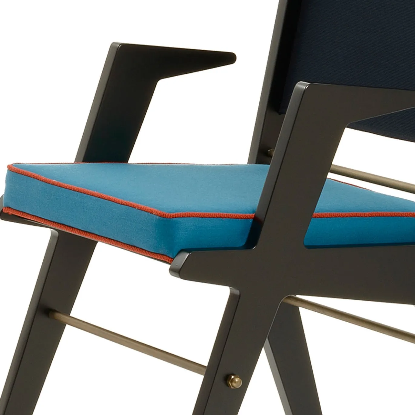 Sedia Colette rossa e blu