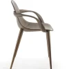 Sedia con gambe in legno Couture di Stefano Bigi