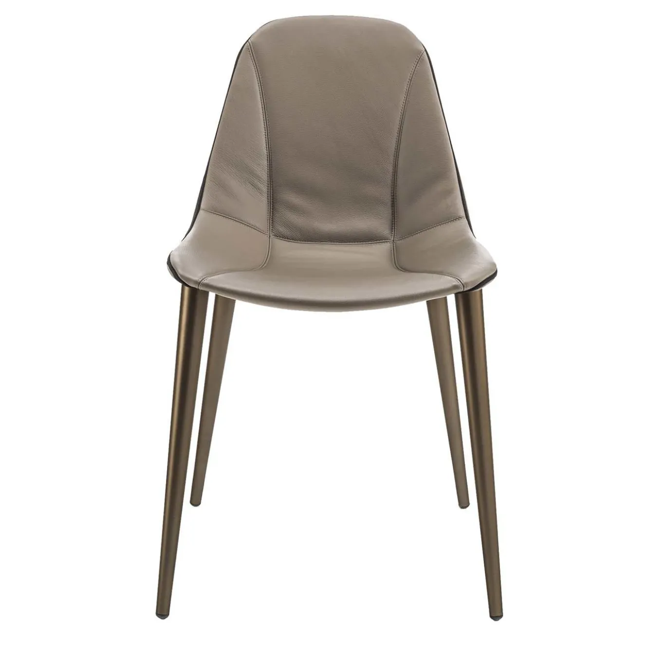 Sedia con gambe in metallo Couture di Stefano Bigi