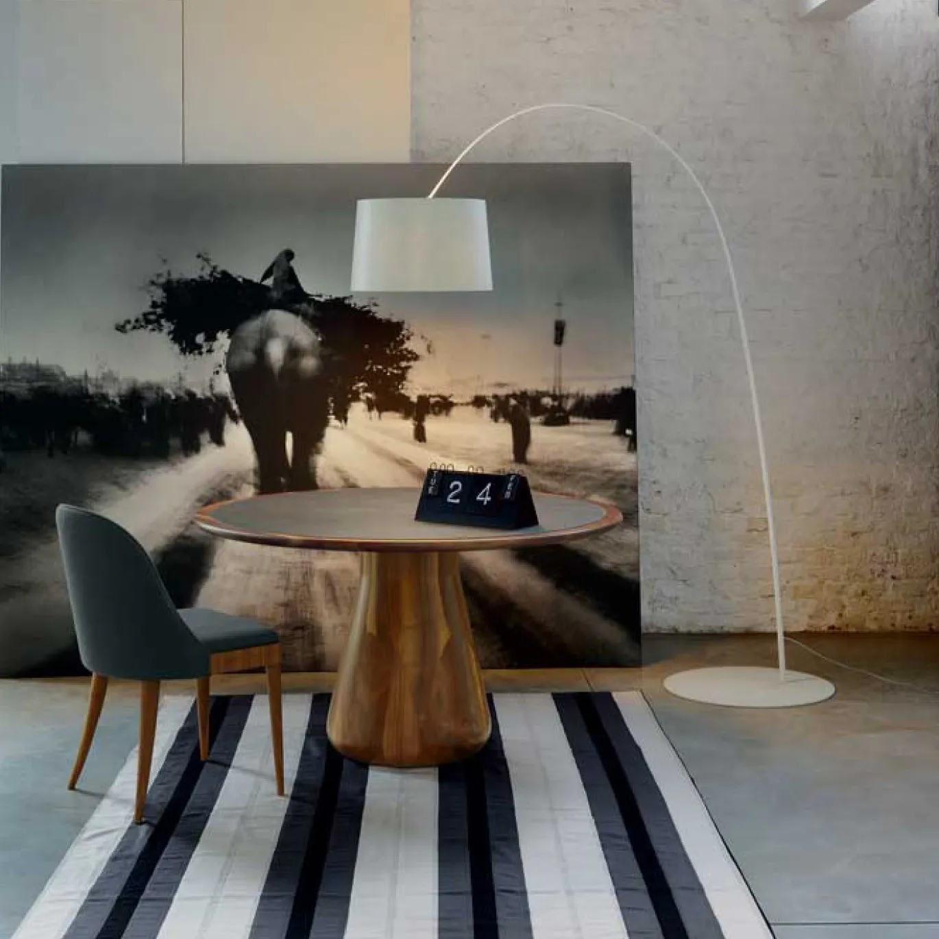 Sedia Cordiale in Noce Canaletto Grigio