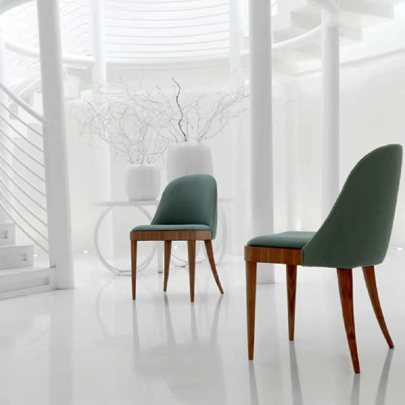 Sedia Cordiale in Noce Canaletto Grigio