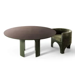 Sedia Curva in Velluto Verde