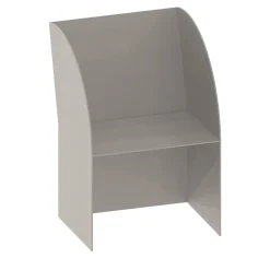Sedia da esterno in alluminio grigio Coimbra 01