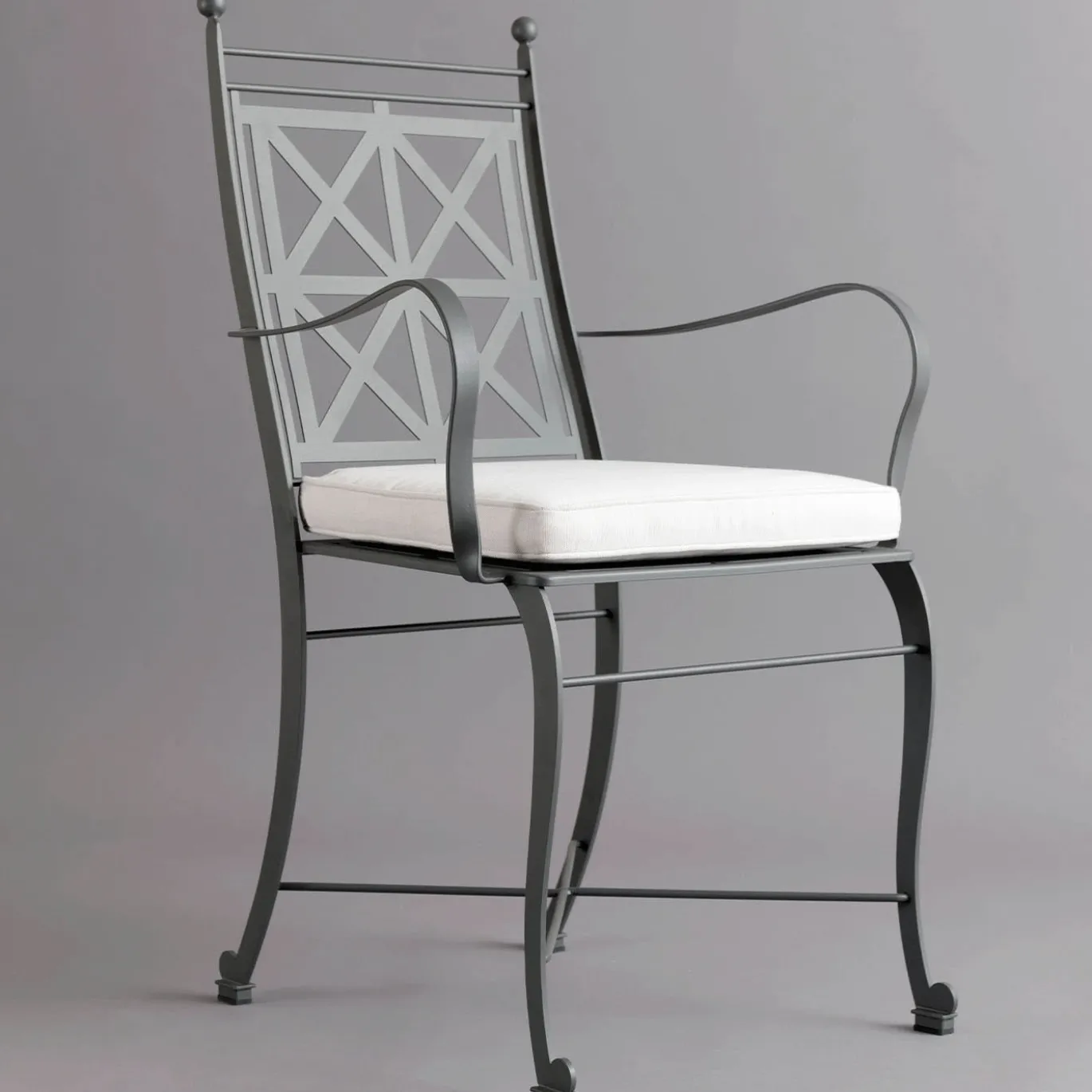 Sedia da esterno Ville Gray Steel