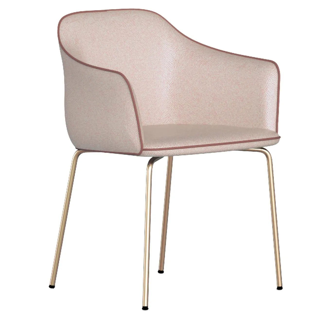 Sedia da pranzo Cloe rosa cipria