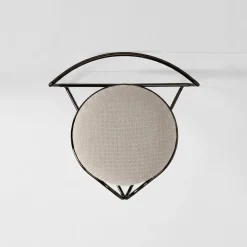 Sedia da pranzo Flow in metallo con finitura Ultrablack