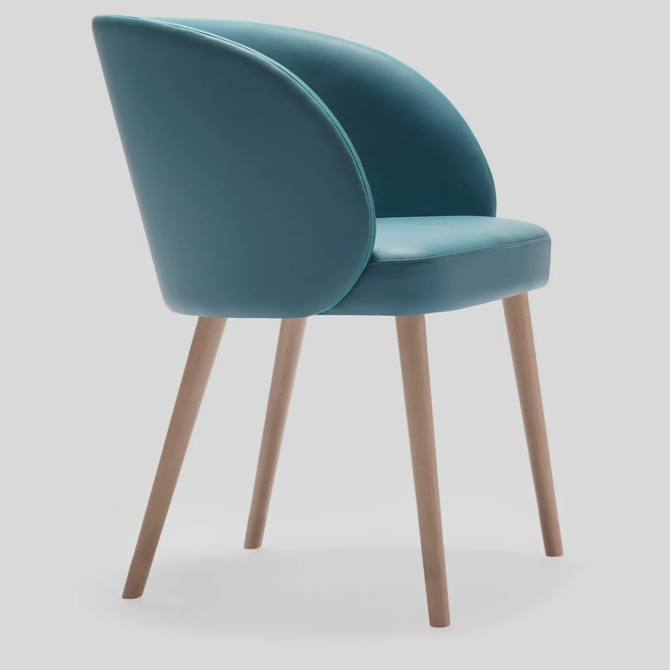 Sedia da pranzo Kyoto Light Blue di Balutto Associati