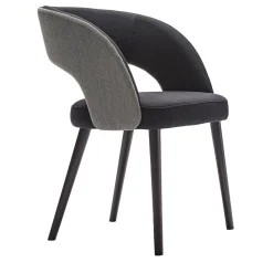 Sedia da pranzo Ring 2-Tone Gray di Balutto Associati