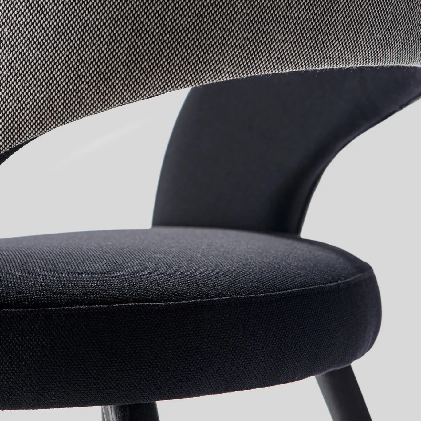 Sedia da pranzo Ring 2-Tone Gray di Balutto Associati