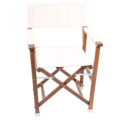 Sedia da regista in legno color crema - modello Capri's
