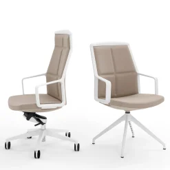 SEDIA DA RIUNIONE ADELE BEIGE di ORLANDINIDESIGN