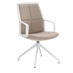 SEDIA DA RIUNIONE ADELE BEIGE di ORLANDINIDESIGN