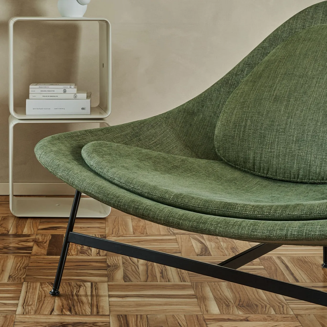Sedia da salotto Bermuda verde oliva di Claesson Koivisto Rune
