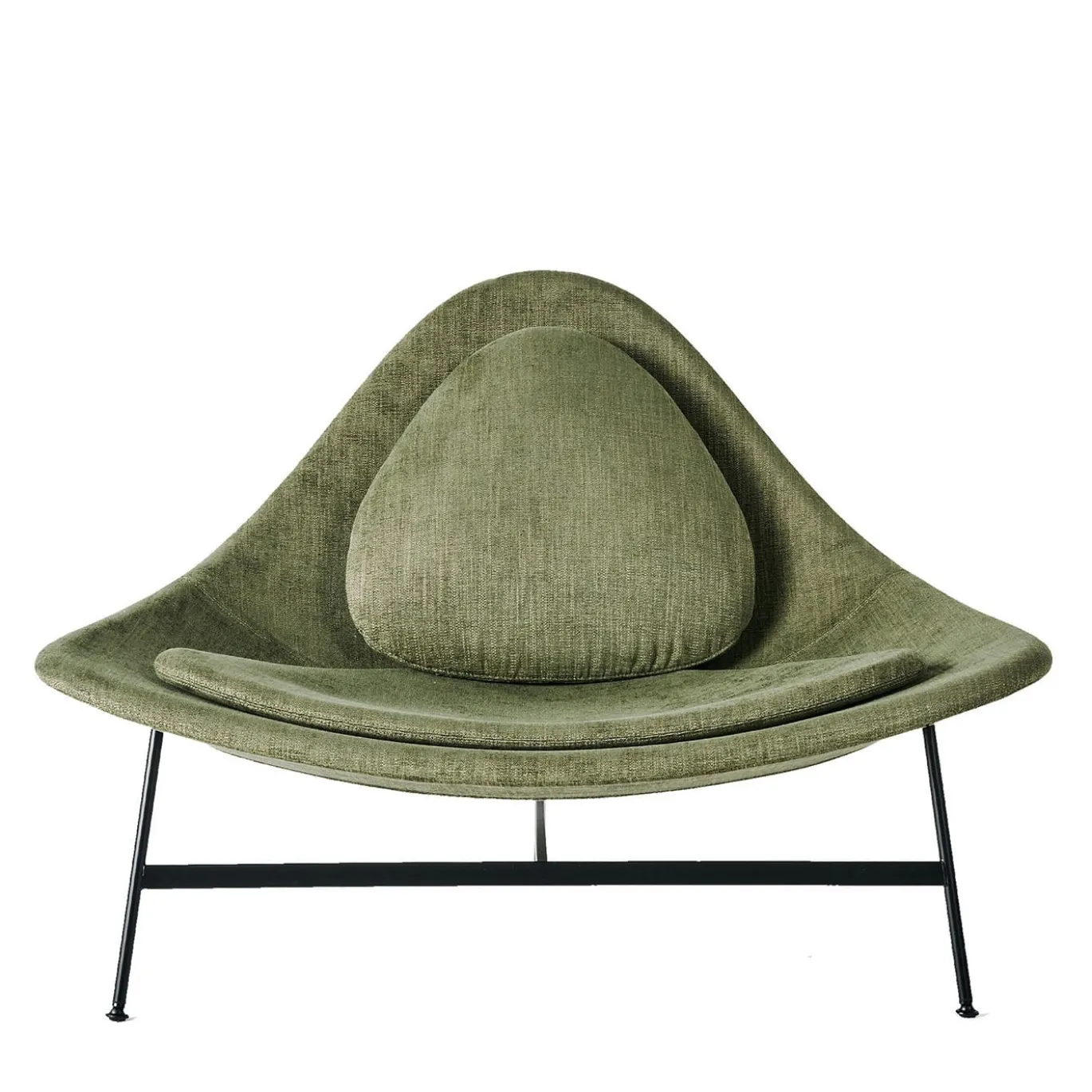 Sedia da salotto Bermuda verde oliva di Claesson Koivisto Rune