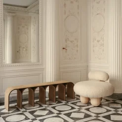 Sedia da salotto bianca Bling Bling