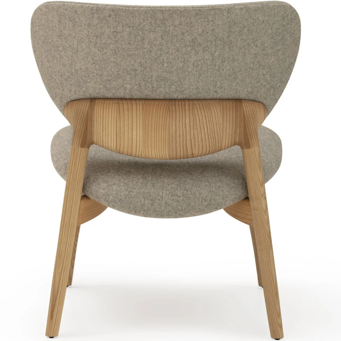 Sedia da salotto Fleuron 203 in frassino grigio e naturale di Constance Guisset