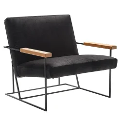 Sedia da salotto Gotham Black di Federico Carandini