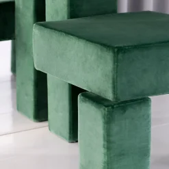 Sedia da salotto in mohair Pierre Frey verde Licitra